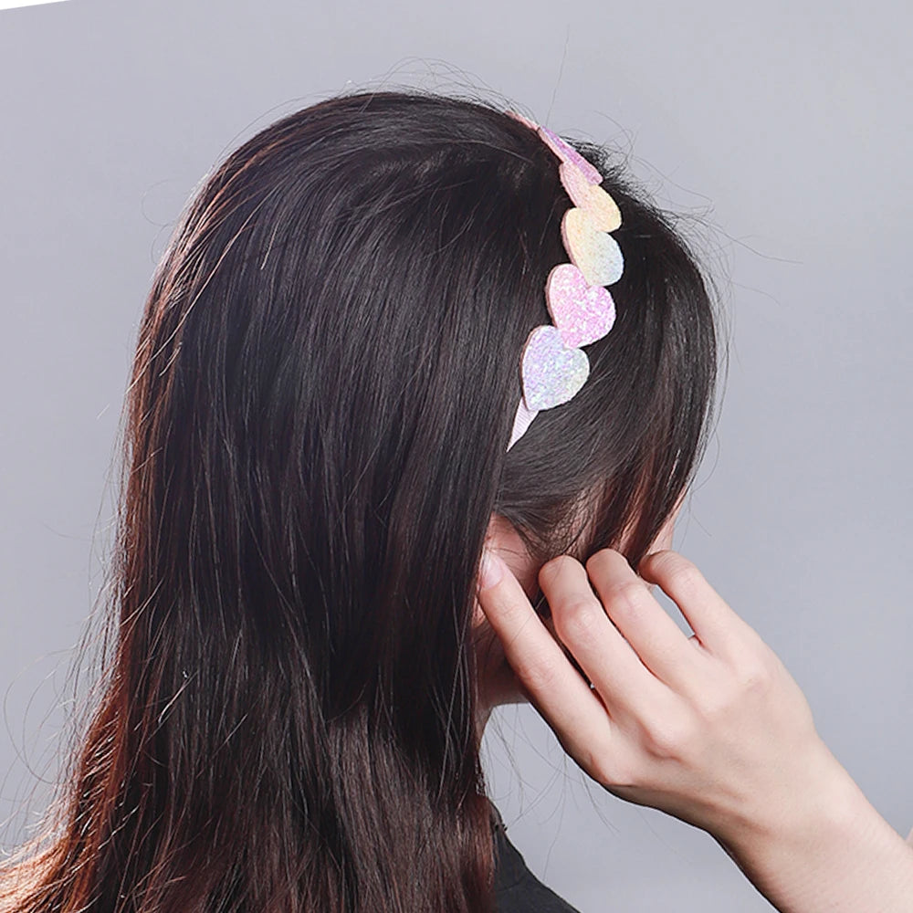 Fashion Glitter Hair Bands for Girls – Cute Bow, Stars, and Colorful Hair Hoop Accessories for Kids