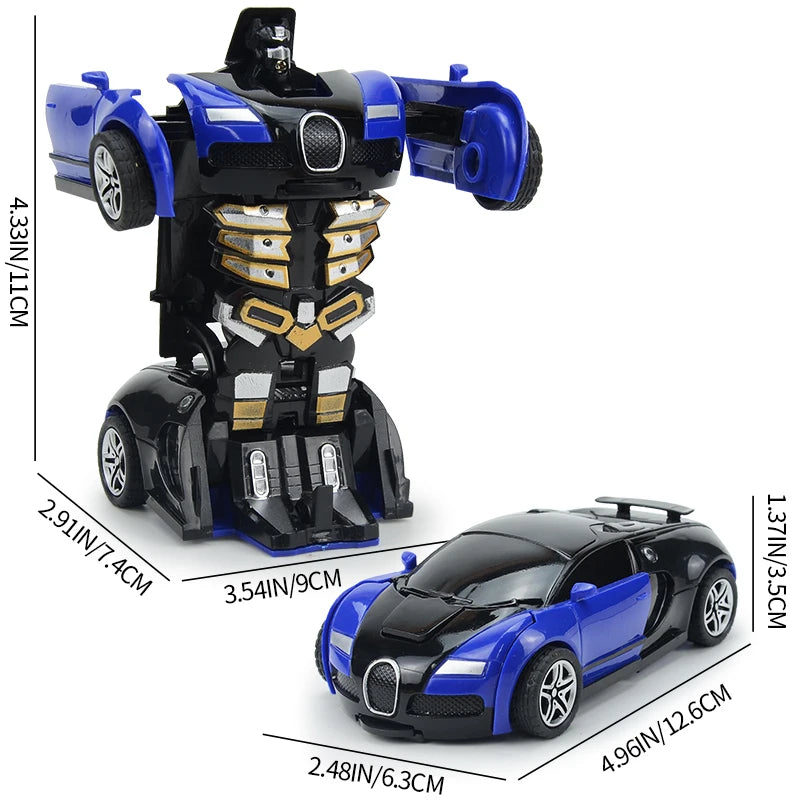 Transforming Car Robot Race Toy for Boys