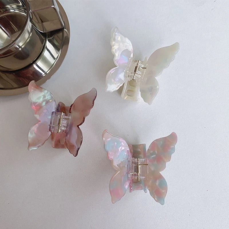 French Fashion Butterfly Hair Claw - Stylish Clip for Women & Girls