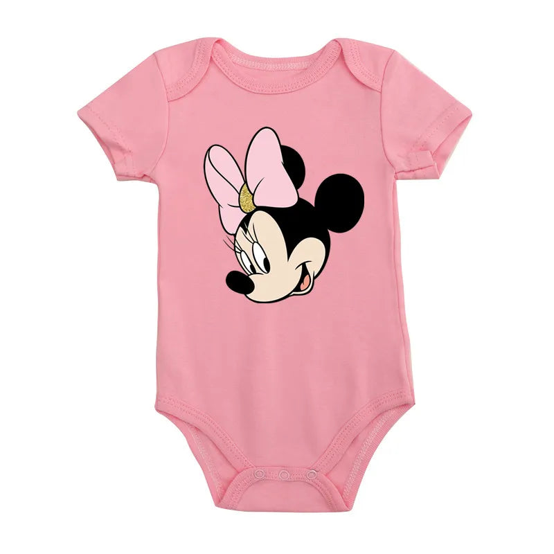 Newborn Baby Girl Clothes - Cotton Baby Minnie Mouse Romper