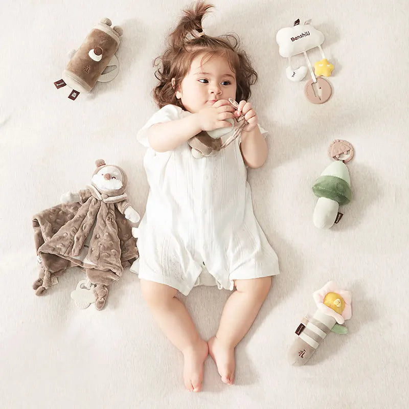 BANSHILI Plush Rabbit Soothing Toy – Baby Security Blanket and Sleeping Doll for Comfort and Cuddles