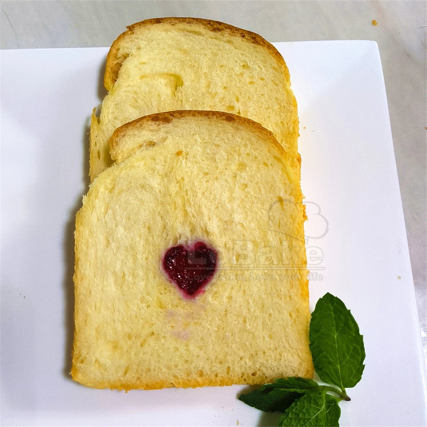 Aluminium Rectangle Toast Bread Mold – 100g/250g with Heart Stick & Mousse Cake Tin