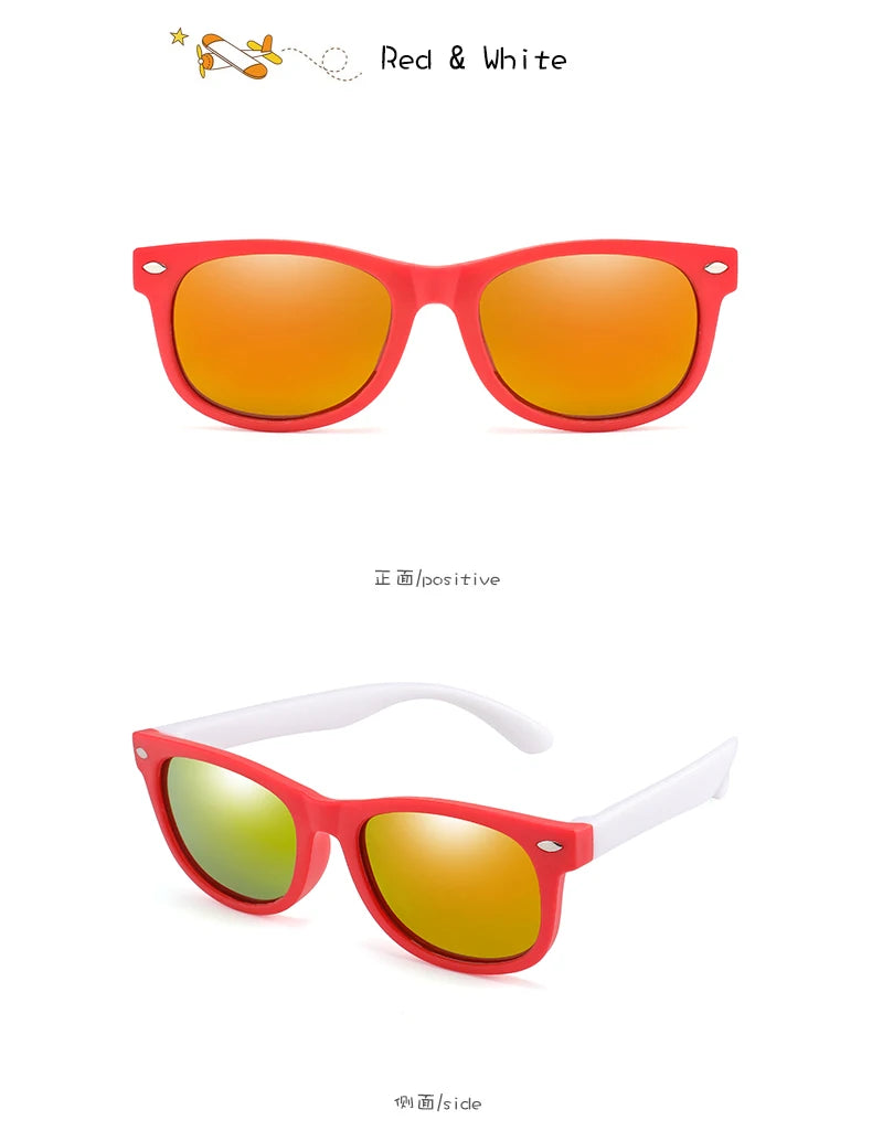 Classic Kids UV400 Silicone Sunglasses for Boys & Girls
